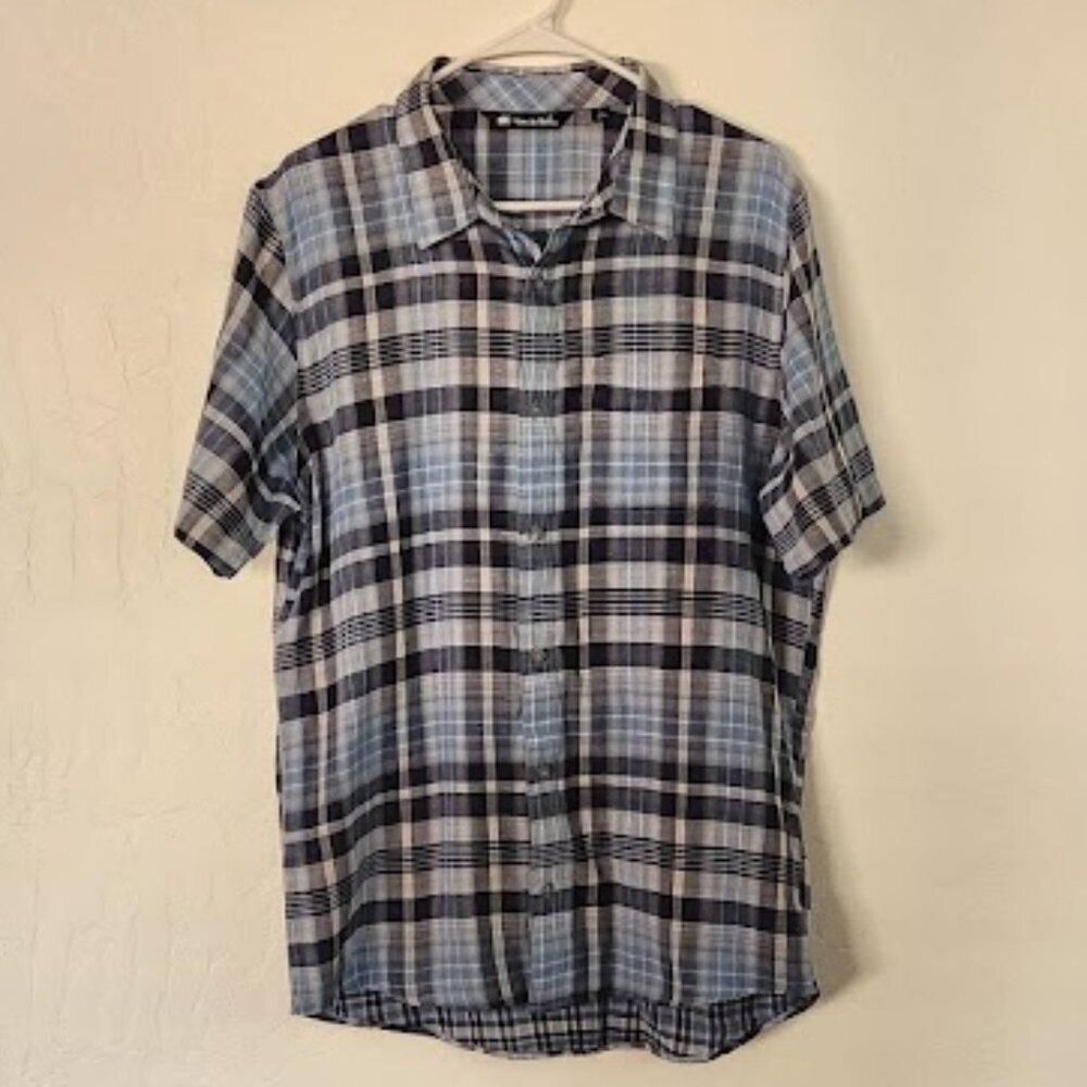 Travis Mathew Men's Short Sleeve Button-down Shirt Size Large